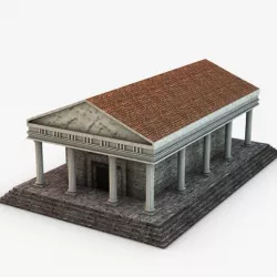 Classical temple 3D model
