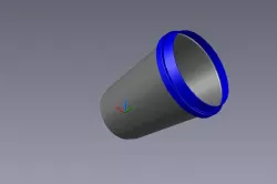 Coffee cup solid model