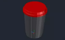 Coffee cup wireframe