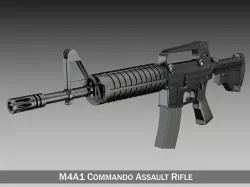 Colt M4 Commando Assault rifle 3D model