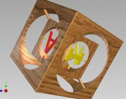 cube with K,I,T,V,A,E