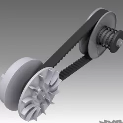 CVT - Small continuously variable transmission 3D model