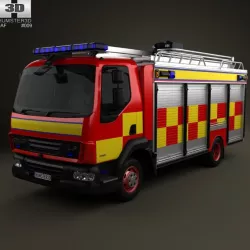 DAF LF Fire Truck 2011 3D model
