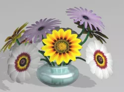 Daisies 3D model