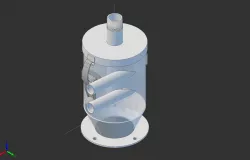 Deceleration mini-cyclone