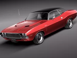 Dodge Challenger 1972-1974 3D Model 3D model