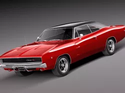Dodge Charger 1968 3D model