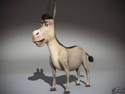 Donkey std mat 3D model