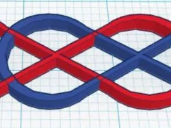Double Infinity Keychain