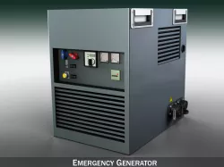 Emergency generator 3D model