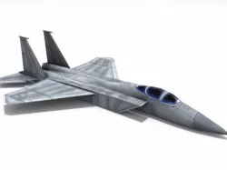 F-15 Eagle Low-poly  3D model