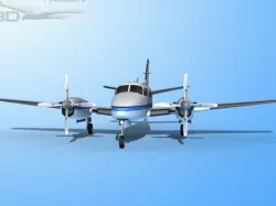 Falcon3D E90 King Air F02 3D model