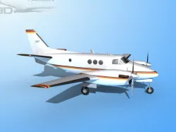 Falcon3D E90 King Air F03 3D model