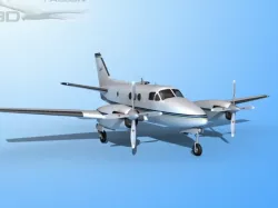 Falcon3D E90 King Air F05 3D model