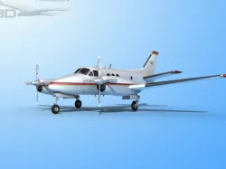 Falcon3D E90 King Air F06 3D model