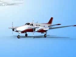 Falcon3D E90 King Air F07 3D model