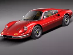 Ferrrai Dino 246 GT 1969 3D model