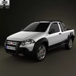 Fiat Strada Crew Cab Adventure 2012 3D model