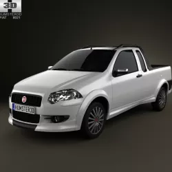 Fiat Strada Crew Cab Sporting 2012 3D model