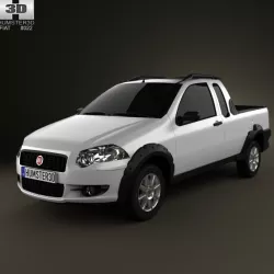 Fiat Strada Crew Cab Trekking 2012 3D model
