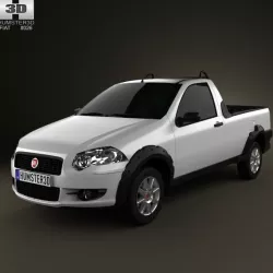 Fiat Strada Short Cab Trekking 2012 3D model