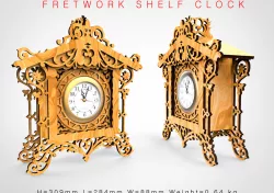 Fletwork shelf clock