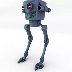 Futuristic robot 3D model
