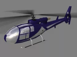 Gazelle V5 Helicopter Low-poly  3D model