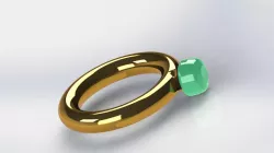 Gold ring model