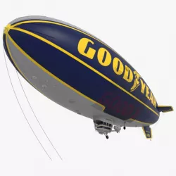 Good Year Blimp zeppelin - 02 3D model