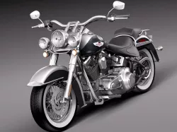 Harley Davidson Softail Deluxe 2012 3D model