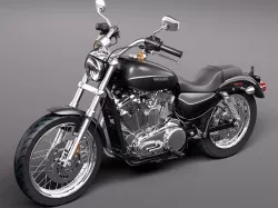 Harley Davidson Sportster 1200 2010 3D Model 3D model