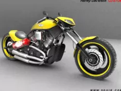 Harley Davidson V-Rod Dragster custom 3D model