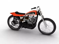 Harley-Davidson XR750 1970 3D model