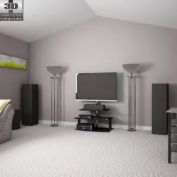 Home Theater Set 03 Low-poly  3D model