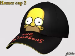 Homer Simpson cap 2 3D model
