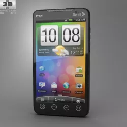 HTC Evo 4G Low-poly  3D model