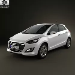 Hyundai i30 Elantra Touring hatchback 2013 3D model