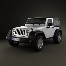 Jeep Wrangler Rubicon Hardtop 2010 3D model