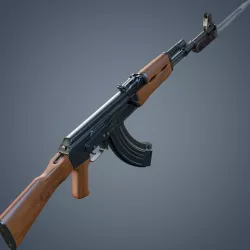 Kalashnikov AK-47 assault rifle 3D model
