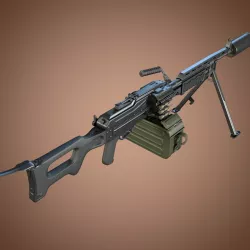 Kalashnikov Barsuk AEK-999 Machine Gun 3D model