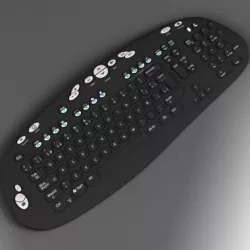 Keyboard black 3D model