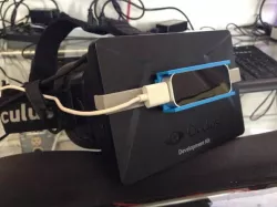 LEAP Motion Oculus DK1 Flat Mount