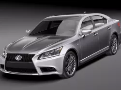 Lexus LS 460 F Sport 2013 3D model