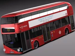 London bus LT2 LT61 BHT Arriva 3D model