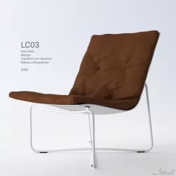 Low Chair 03 3D model