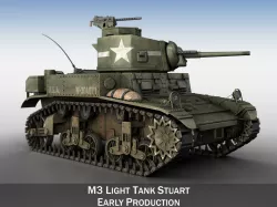 M3 Light Tank Stuart 3D model