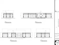 Main Kitchen Floor plan and Elevations