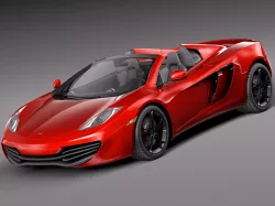 Mclaren mp4-12c spider 2013 3D model