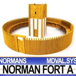 Medieval Norman Fort 3D model